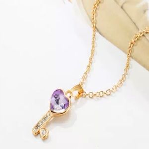 Key To My Heart Australian Amethyst Necklace